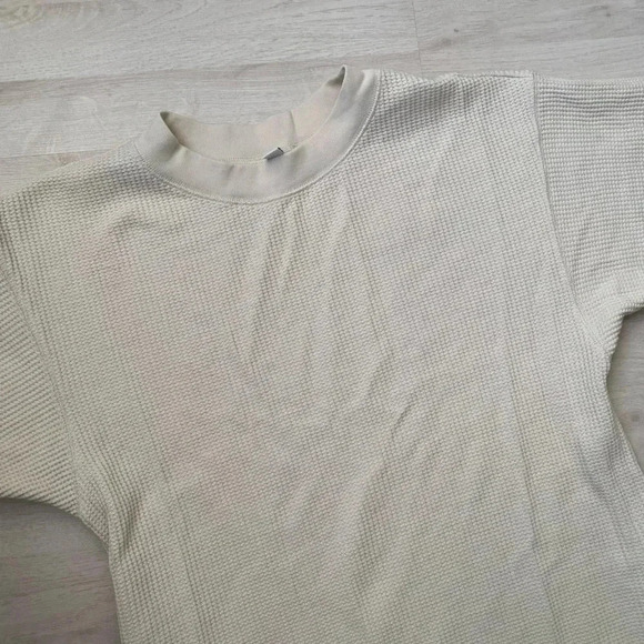 UNIQLO - Beige Waffle Long Dress - Picture 4 of 6